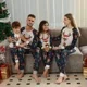 Father Mother Children Baby Sleepwear Daddy Mommy and Me Xmas Pyjamas Clothes 2023 Christmas Deer Family Matching Pajamas Sets