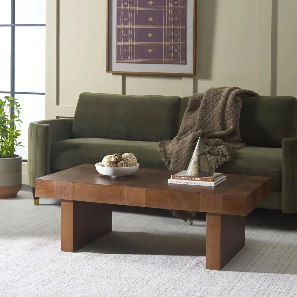 Habana Walnut Brown Wood Coffee Table Collection