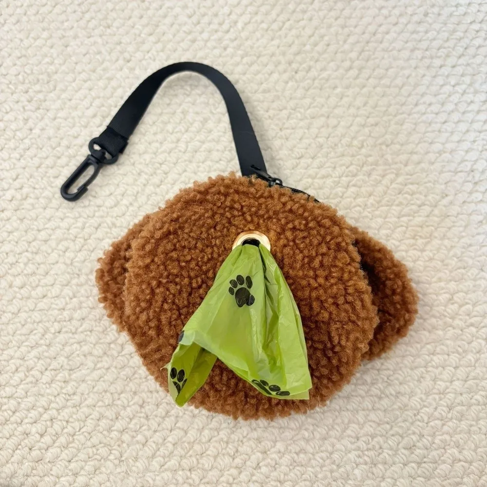 New Cartoon Dog Poop Bag Carrier Cute Dog Garbage Holder Cleaning ...