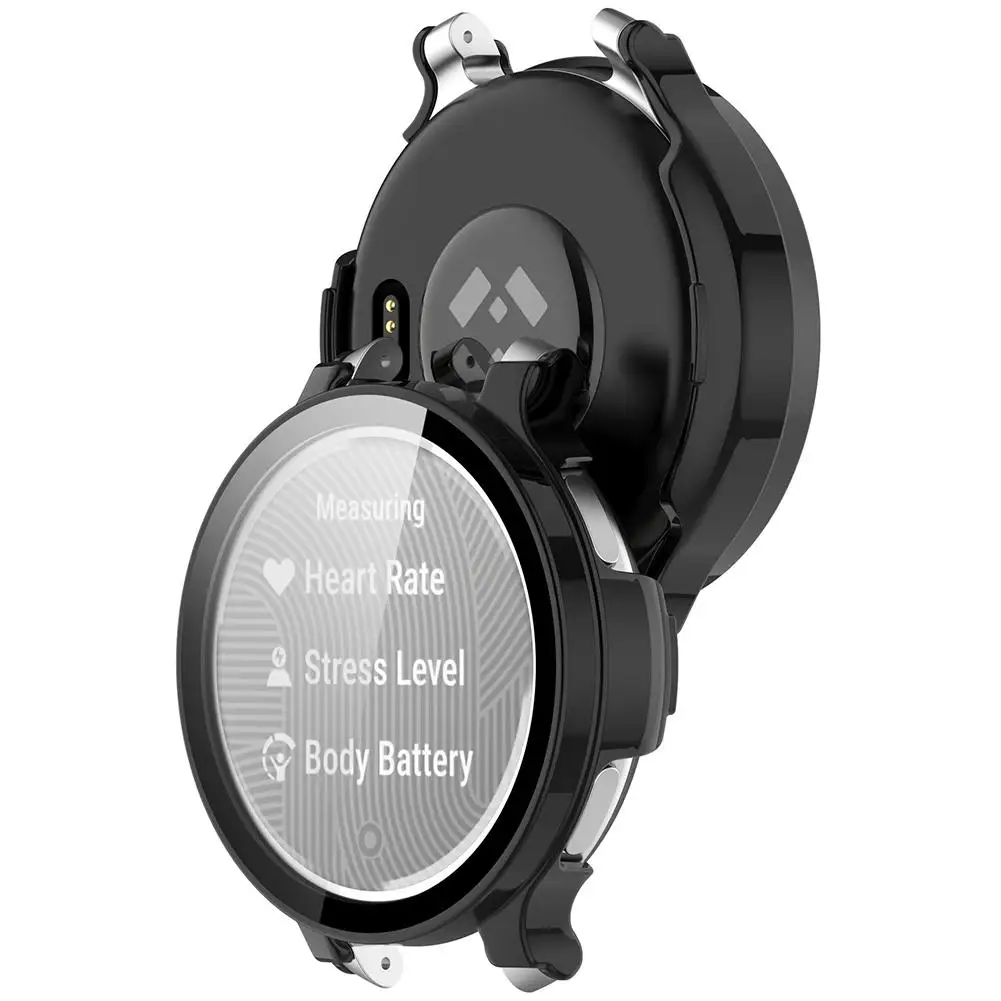 Tempered Glass Case For Garmin Lily 2 Active Smart Watch Screen Protector Full Cover Protective Bumper For Lily2 Shell
