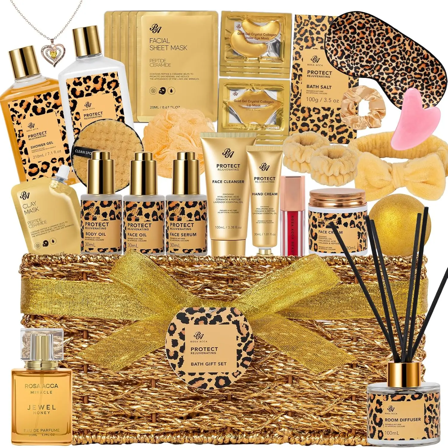 

Подарочный набор на День матери из 35 предметов для мамы: СПА-набор с ожерельем, набор для ухода за собой на день рождения/годовщину