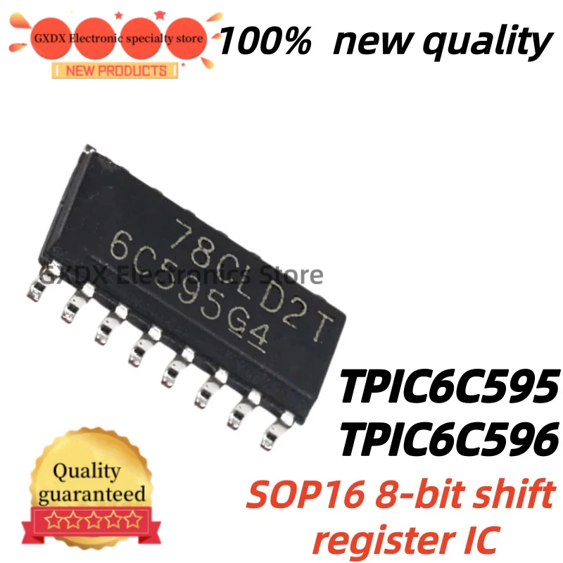 10pcs 100% New Quality TPIC6C595 TPIC6C595DRG4 SOP16 6C959 TPIC6C596 TPIC6C596DR 6C596 sop-16 Chipset