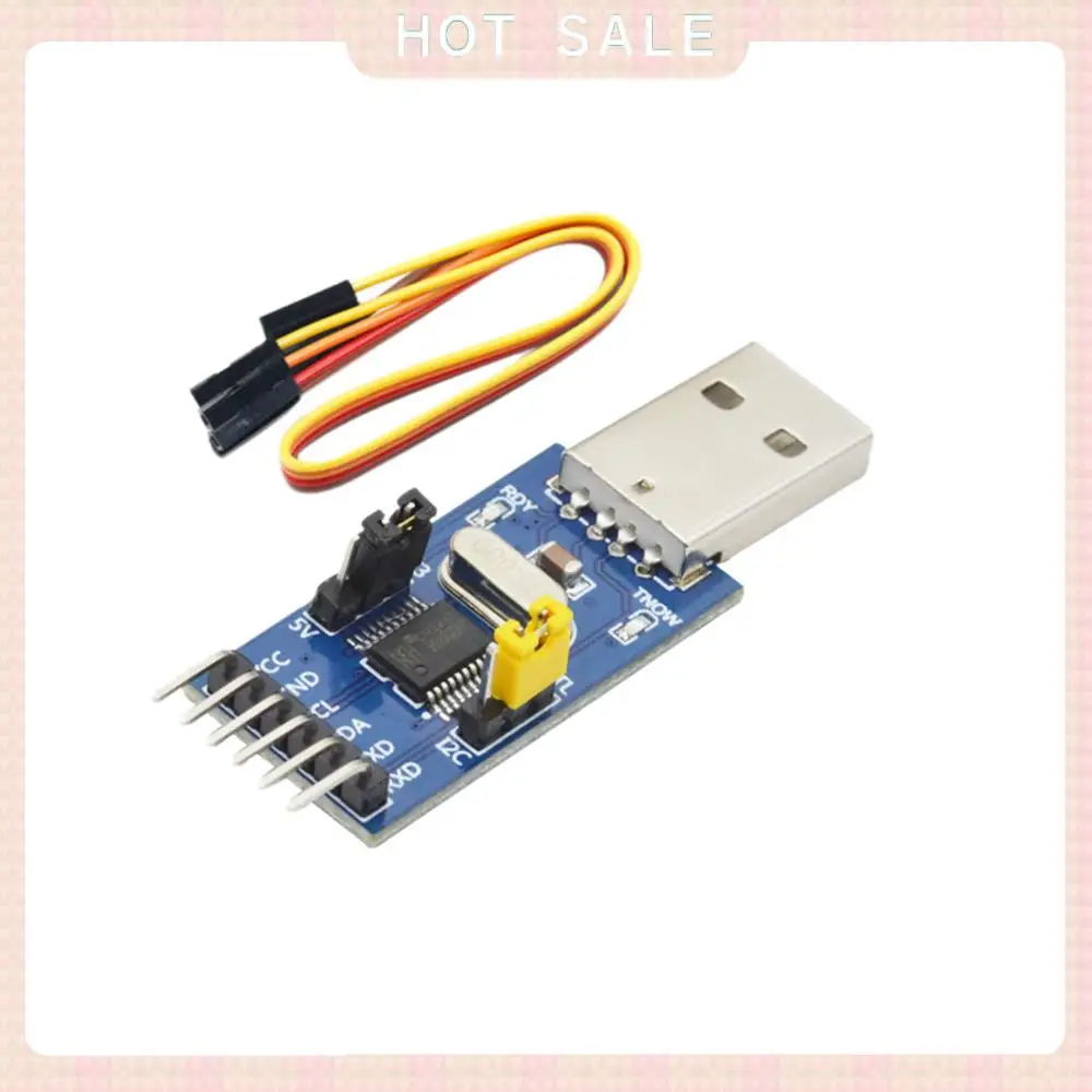 Entrega 24 horas CH341T Módulo dois em um USB para I2C IIC UART USB para TTL Downloader de porta serial de chip único