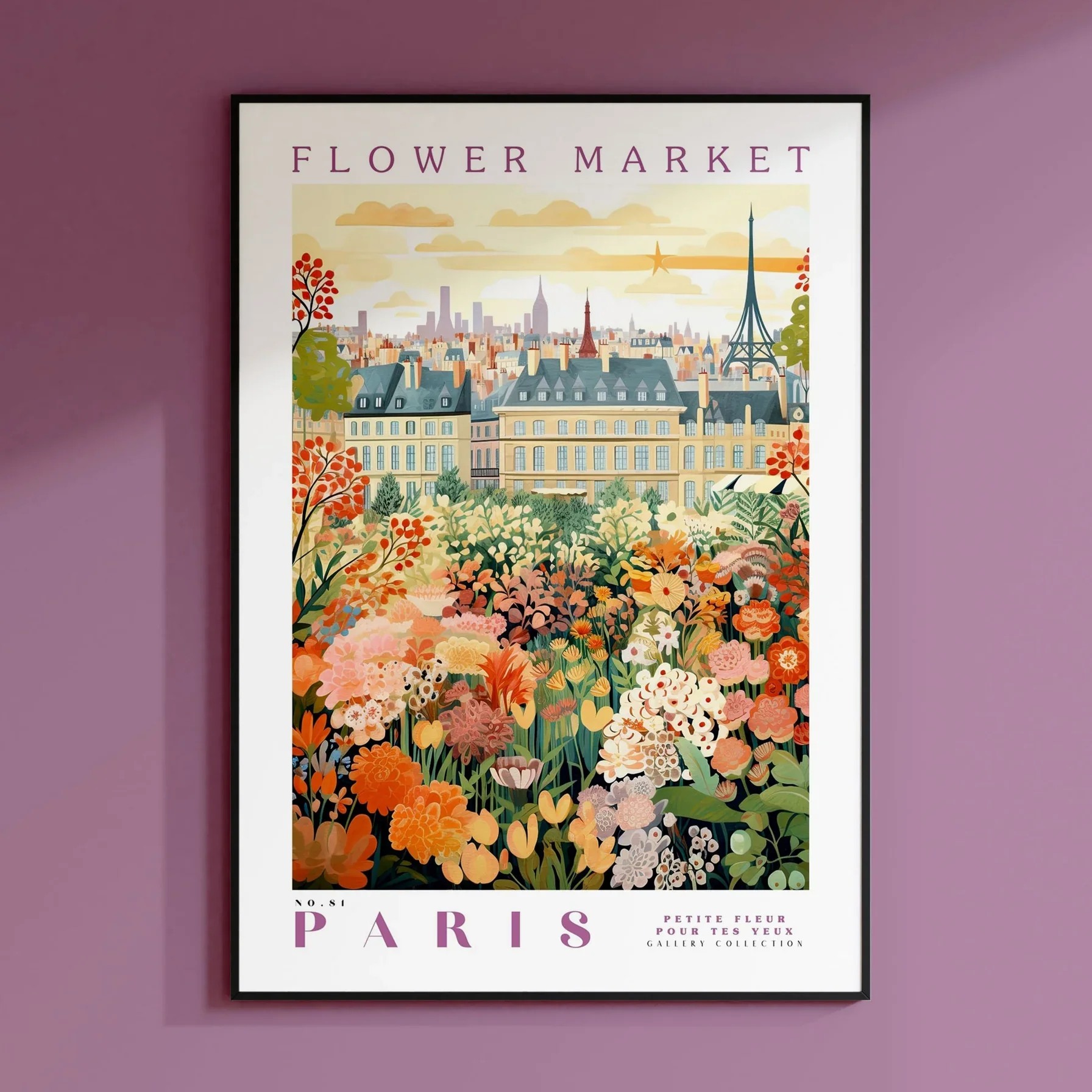 Flower Market Print, Paris Print, Botanical Prints, Digital Prints, Colorful Prints, Trendy Prints, Green Prints, Art Gifts,