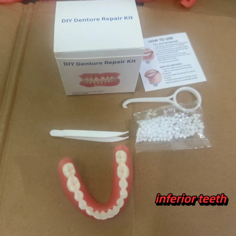 DIY Simulated Temporary Tooth Veneers, Invisible Cosmetic Fake Teeth Cover for Missing & Broken Teeth, for Instant Oral Beauty