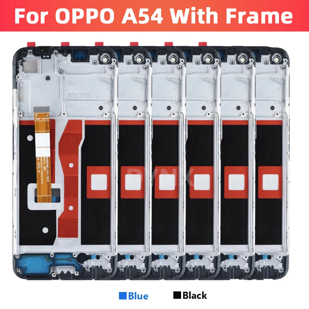 Display For Oppo A54 4G CPH2239 Lcd Display Touch Screen Digitizer Assembly with Frame For Oppo A54 5G CPH2195 OPG02