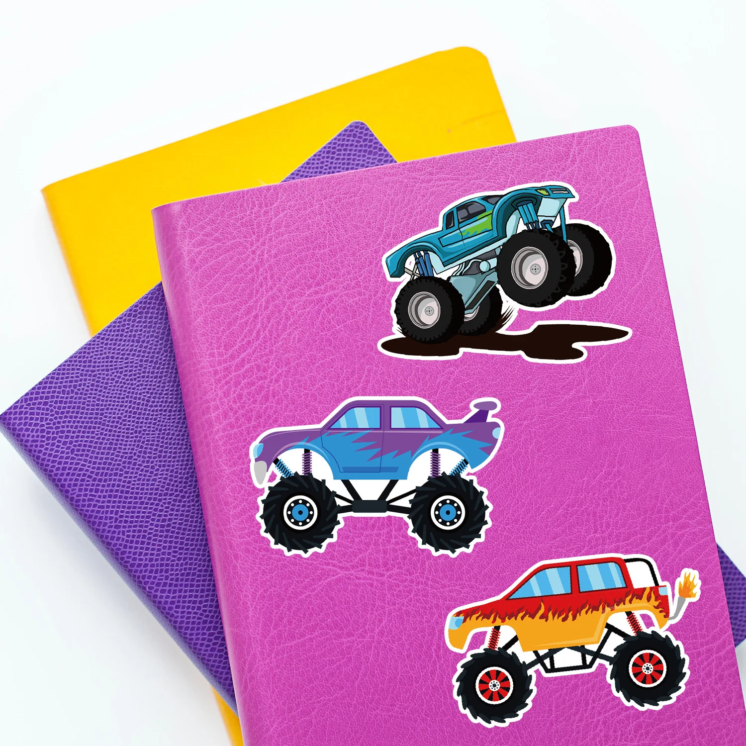 50/100PCS Monster Truck Graffiti Stickers Laptop Phone Decorative Stickers Waterproof  Stationery Stickers