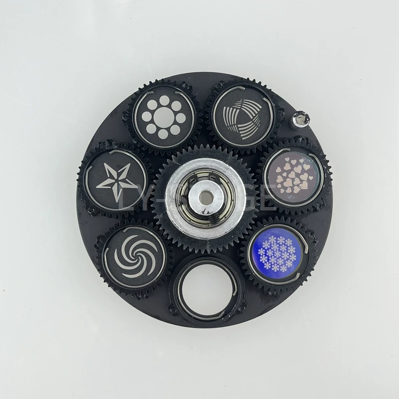 

9.4cm Diameter Rotation Rotate Gobo Wheel With Patterns For LED 90W Moving Head Lights