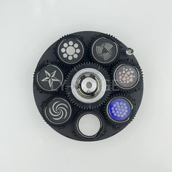 9.4cm Diameter Rotation Rotate Gobo Wheel With Patterns For LED 90W Moving Head Lights