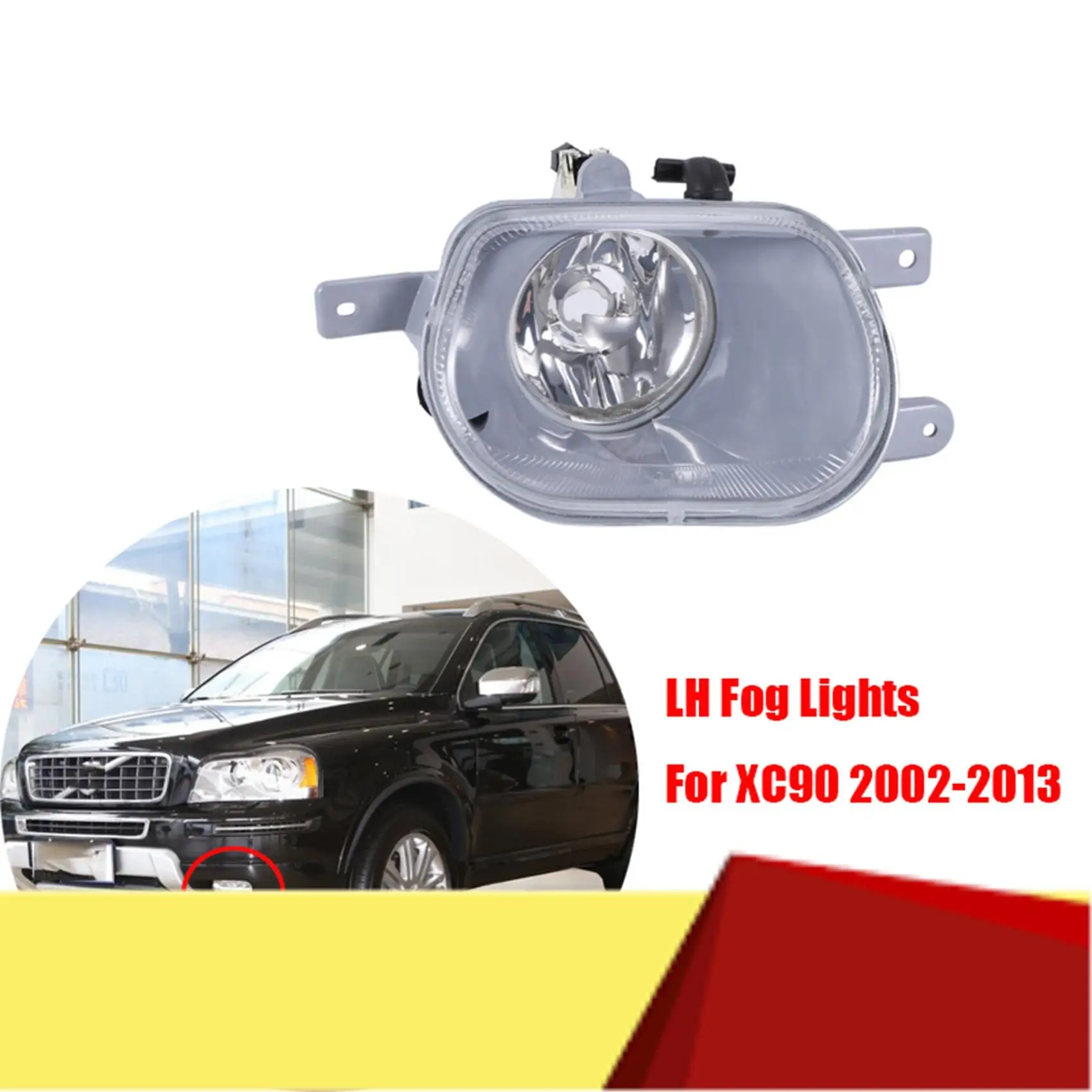 

Car Fog Light Left Right Side Headlight Driving Lamp Fog Lights Foglights For VOLVO XC90 2002-2013 31111182 & 31111183-M53K