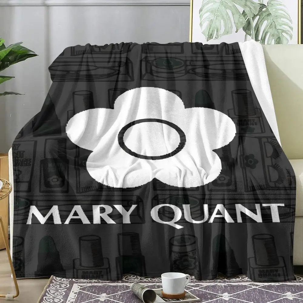Fashion M-Mary Quant Throw Blanket Soft Flannel Throw Lightweight Summer Home Nap Breathable for Sofa Bed Cozy Travel