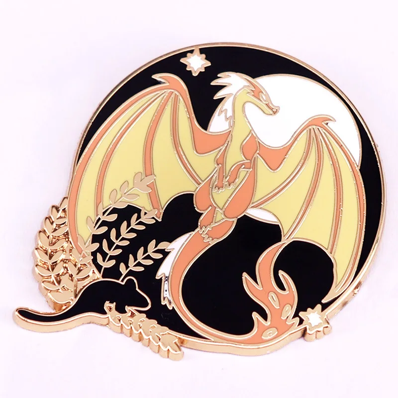 A3315 Anime Flying Dragon Enamel Pins Brooches for Clothing Briefcase Badges Lapel Pins for Backpack Fashion Jewelry Accessories