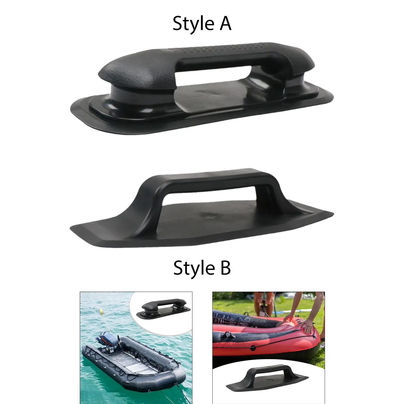 Portable Boat Grab Handle PVC Marine Handrail Lightweight Part for Inflatable Rubber Dinghy Kayak Raft Accessory