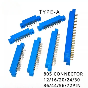 3 adet 805 şerit konektörü 3.96mm Pitch 12/16/20/24/30/36/44/56P/72 pin PCB dayanağı kart kenar konektör soket 16P 20P 30P 36P 44P