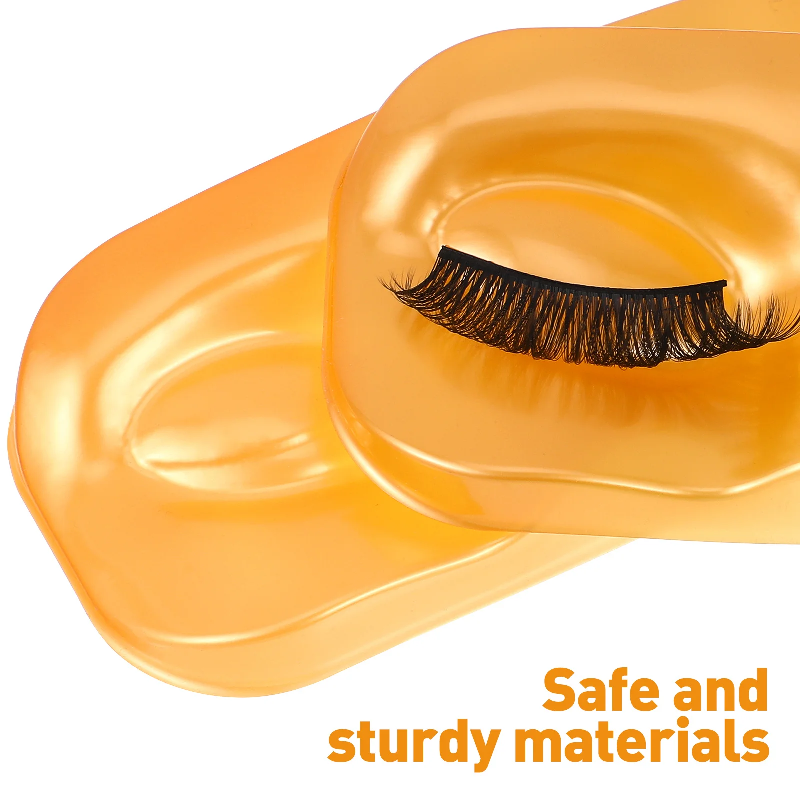 12Pcs False Eyelash Storage Trays Durable PVC Lash Holders Organizer Display Packaging for Salon Home Store False Eyelash Tray