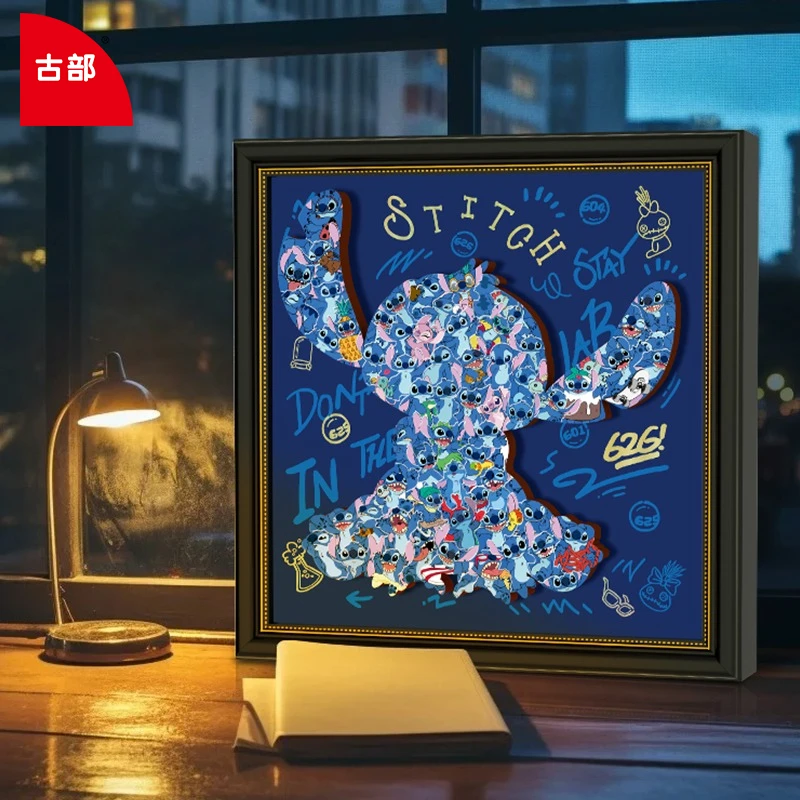 

Деревянный пазл Gubu Lilo&Stitch, высококачественное дерево, раскрасы для творчества. Идеально подходит для взаимодействия родителей и детей/персонального отдыха