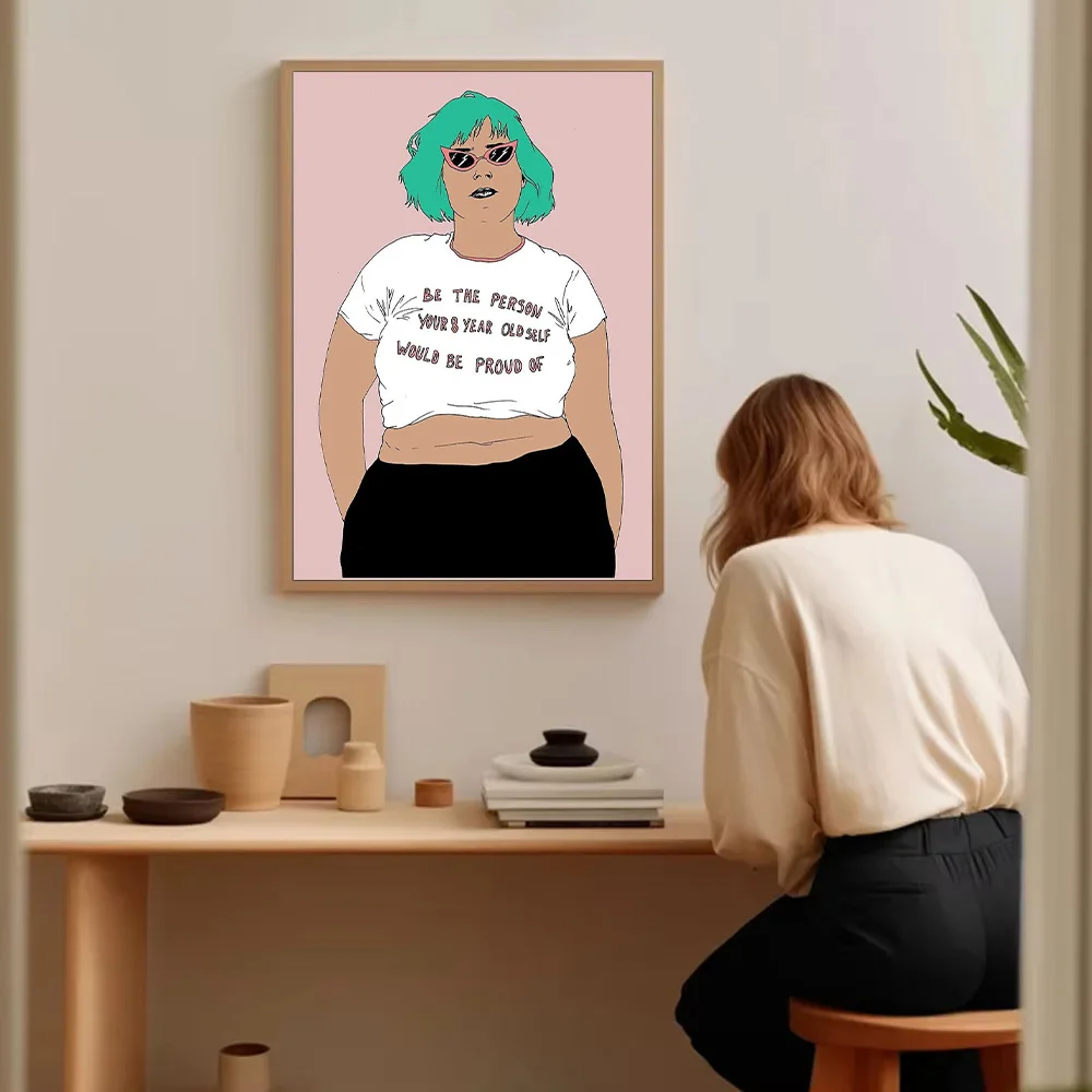 خمر الجمالية قماش جدار الفن فتاة صورة غرفة ديكور العصرية ديكور المنزل فن البوب الحديثة جدار ديكور هدية لجدارها الفريدة #5