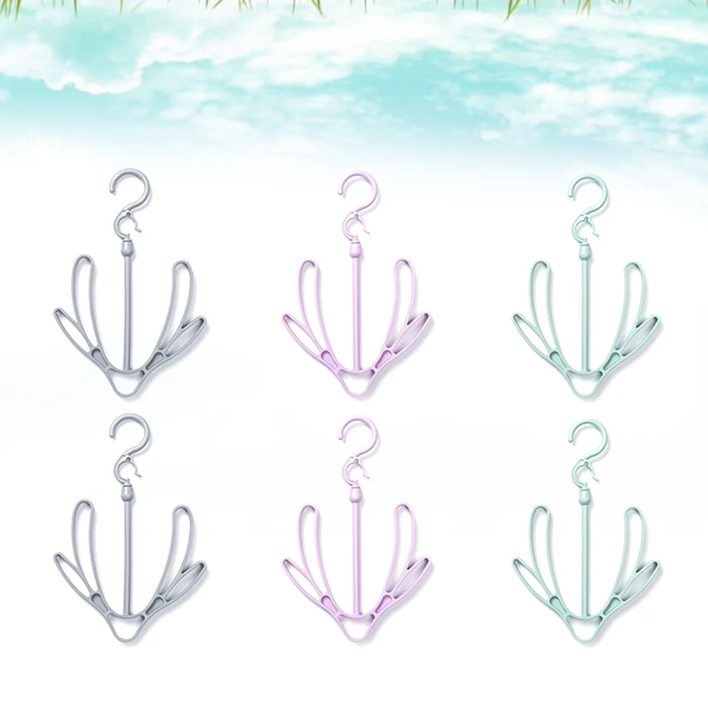 

6 Pcs Windproof Shoe Rack Shoes Hook Racks Hanging Organizer Drying Shelf Hanger