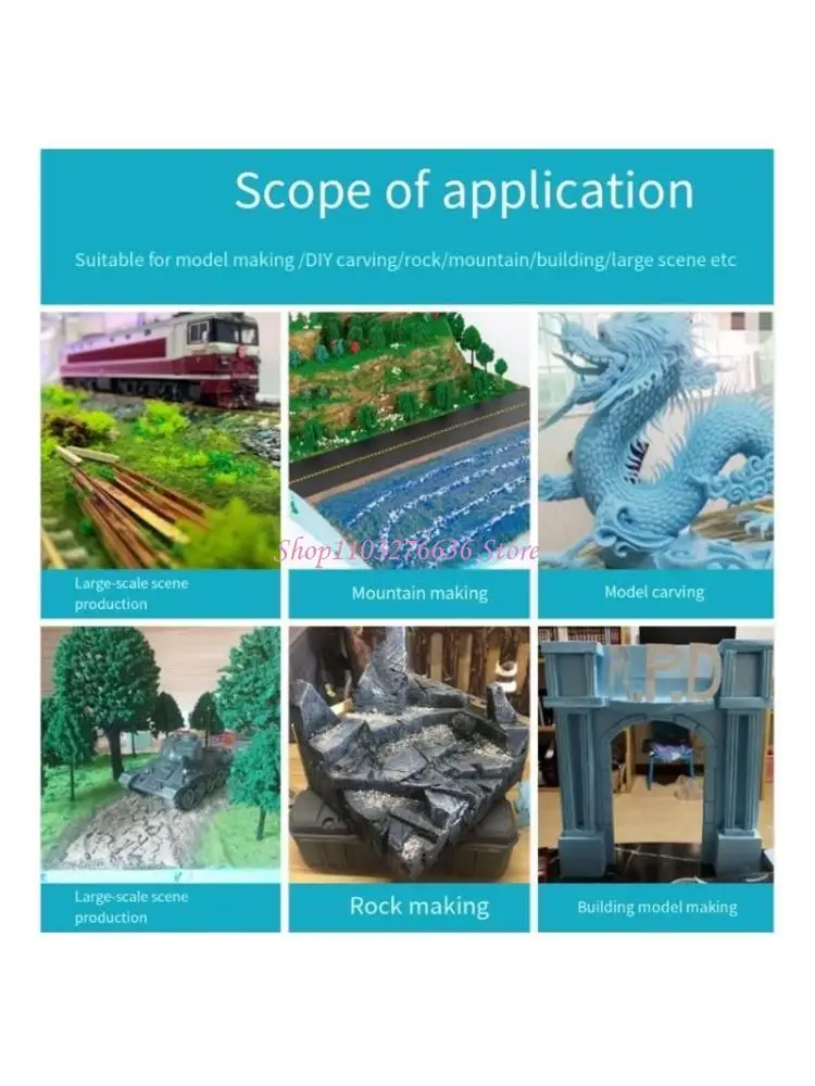 

R6FD 2pcs Foam Sheets for Crafts and DIY Projects Rectangle Blocks