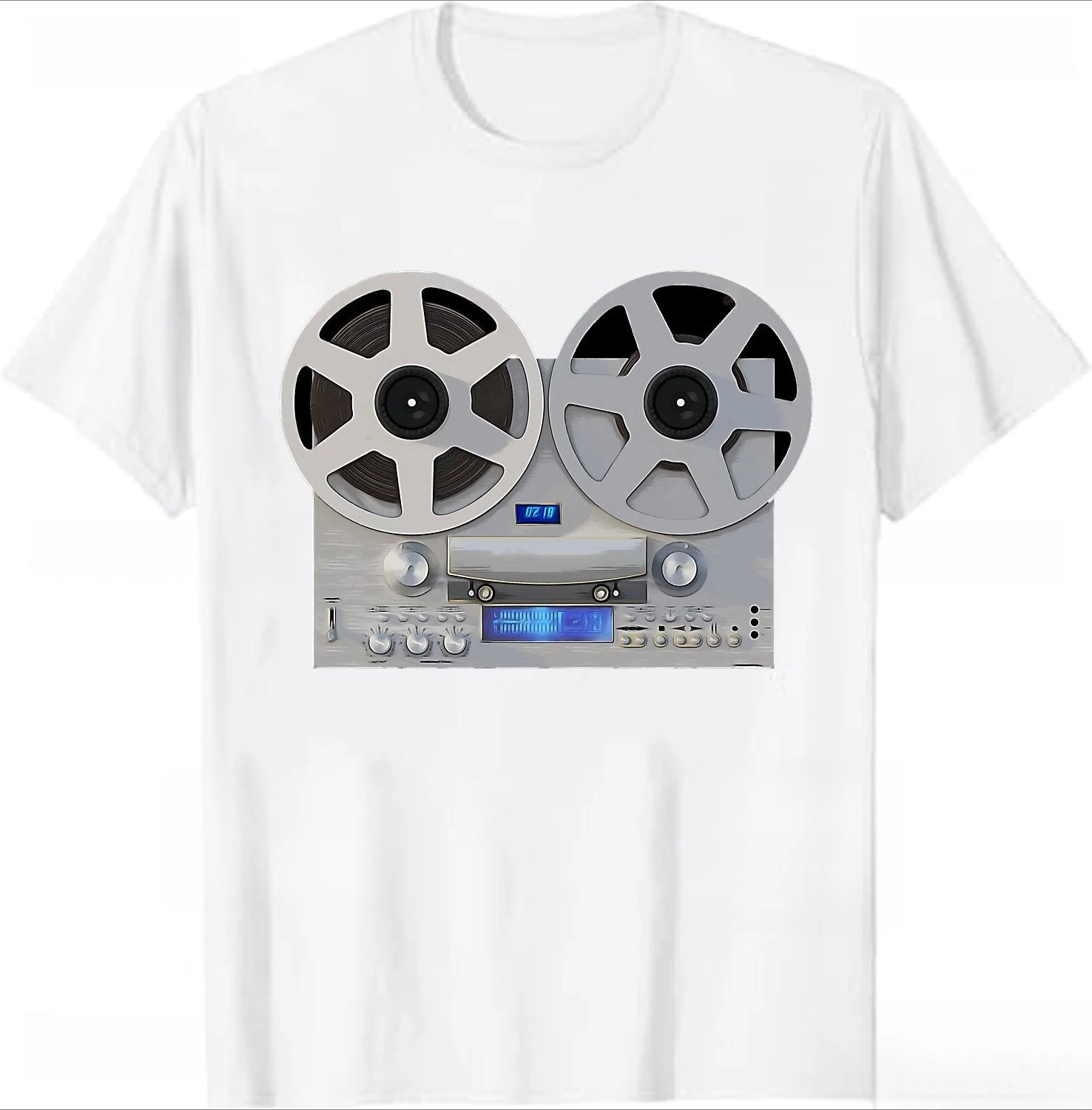 Volume VU Meter Vintage Men T-shirt Audio Engineer Recording Crew Neck Summer  Women Short Sleeve Casual Top Aesthetic Clothes - view 6