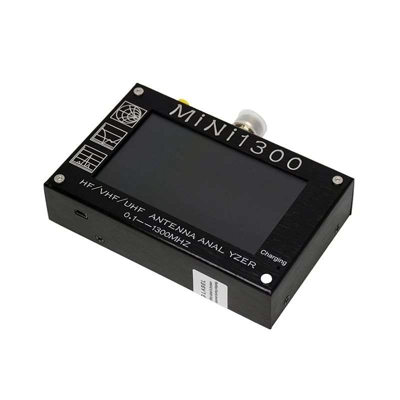 Mini1300 4.3 inch LCD Touch Screen 0.1-1300MHz HF/VHF/UHF ANT SWR Antenna Analyzer Meter Tester