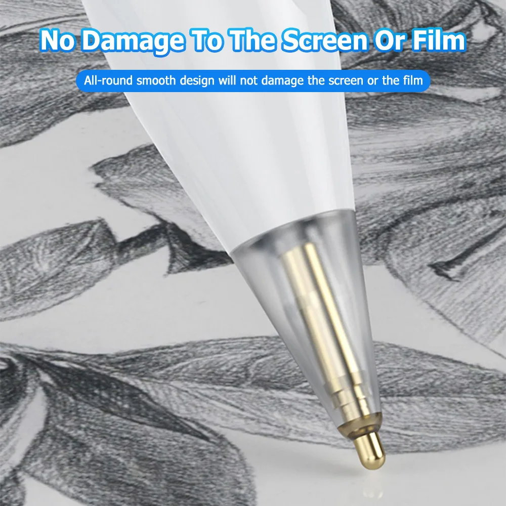 Transparent Gold Spare Nib Replacement for Apple Pencil 1st 2nd Gen Easy Install Medium Tip PC Copper Stylus Accessories New