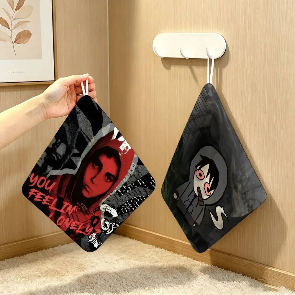Game Simon Cry of Fear  Polyester Cotton Hanging Kitchen Towel Skin Friendly Hand Wiping Towel For Hotel Cafe Household