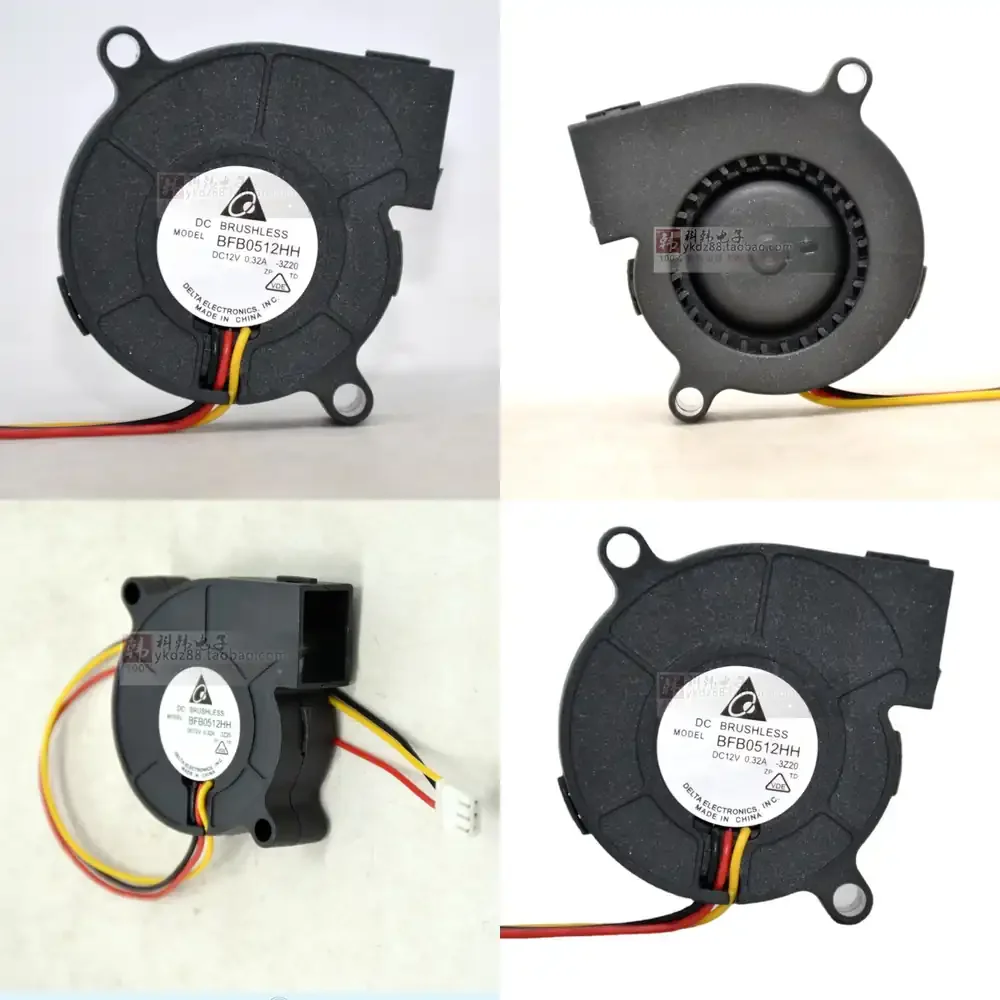 

5CM 5015 12V 0.32A Dual Ball Bearing High Airflow Turbo Cooling Fan for Delta BFB0512HH Laptop CPU GPU Heat Sink Cooler