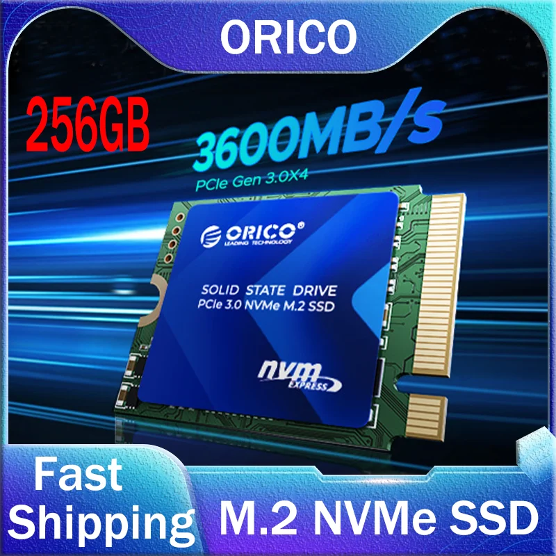 

ORICO M.2 2230 Solid State Drive 256GB Nvme PCle Gen 3.0x4 Internal SSD TLC 3D NAND Up To 3600MB/S For Laptop Desktop Steam Deck
