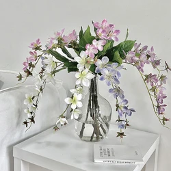 80CM Artificial Hanging Silk Jasmine and Begonia Flower Fishing Artificial Flower Home Soft Decoration Landscape Decoration