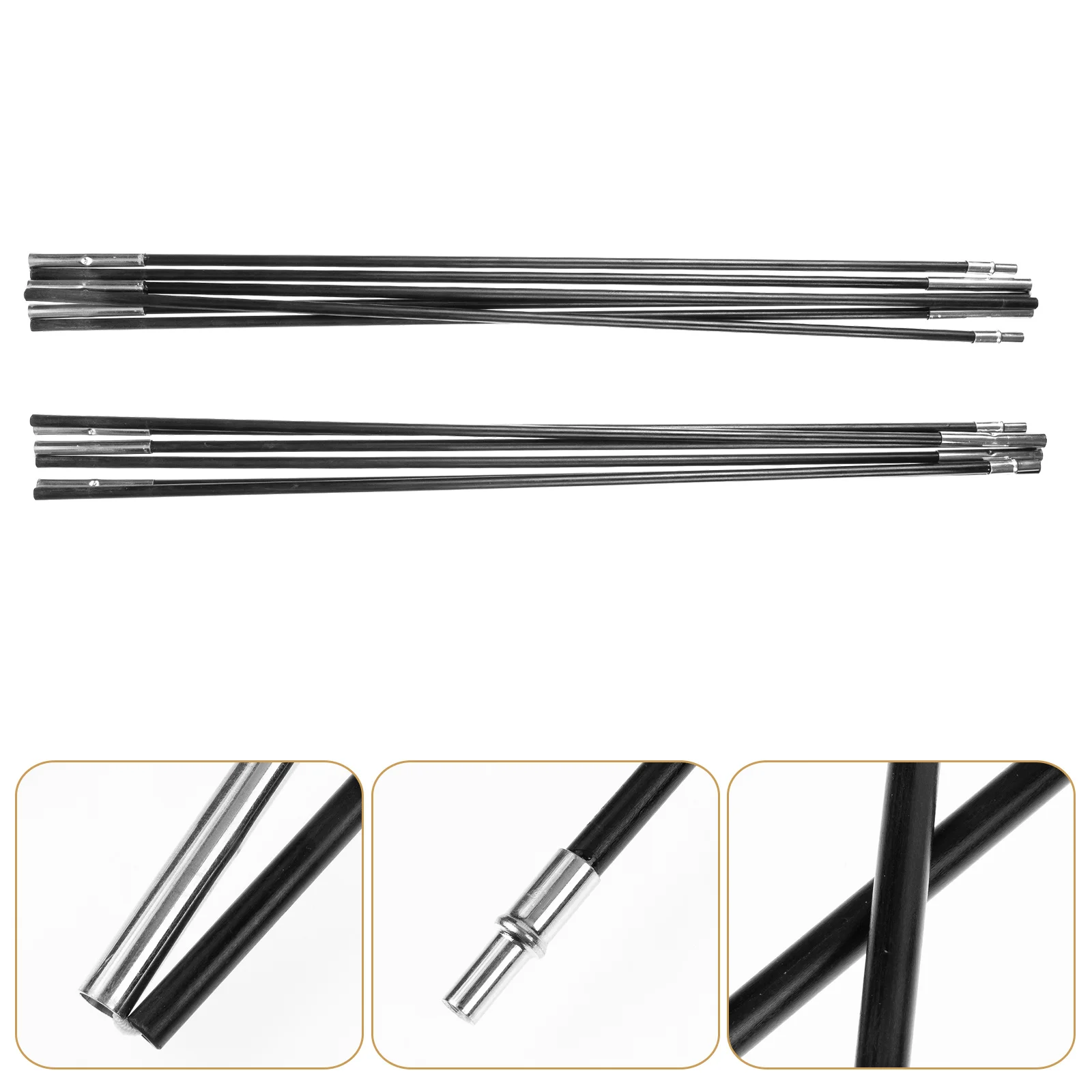 Tent Replacement Poles Camping Accessories Support Pack Tourism Rods Tarp Sturdy Frame Glass Double Telescopic Hanger