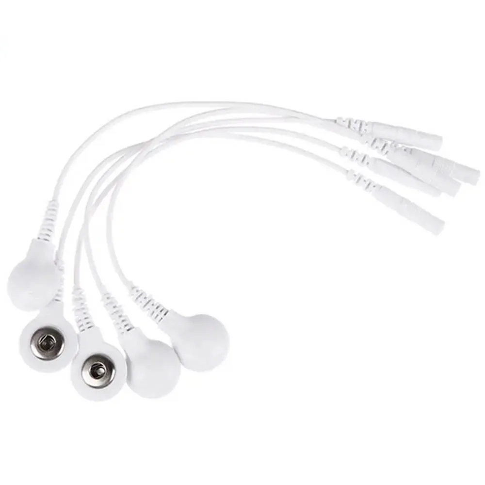 5Pcs 3.5mm Plug Massager Machine Adapter Tieline Short Cables Electrode Wires For ENS therapy device or other