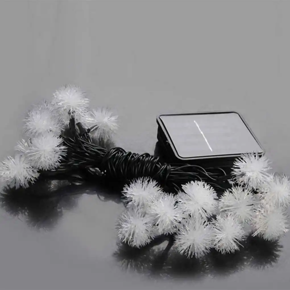 5M 20LEDS Снежок Солнечные сказочные гирлянды Рождественский открытый сад