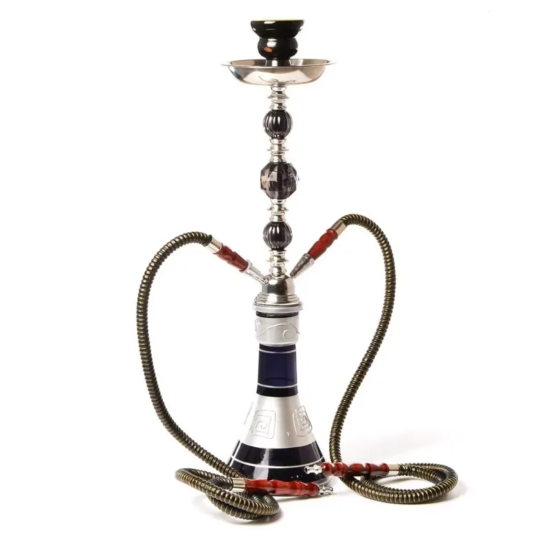 

Hot Sale High Quality Medium Double Hose Smoking Accessories Glass Hookah