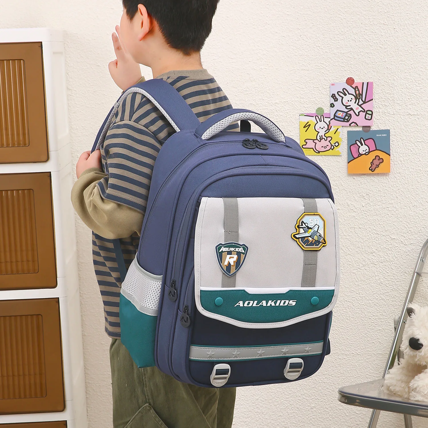 school bag Kids backpack water proof Preschool Ages 6-18 Spine protection Reduce the burden Large capacity