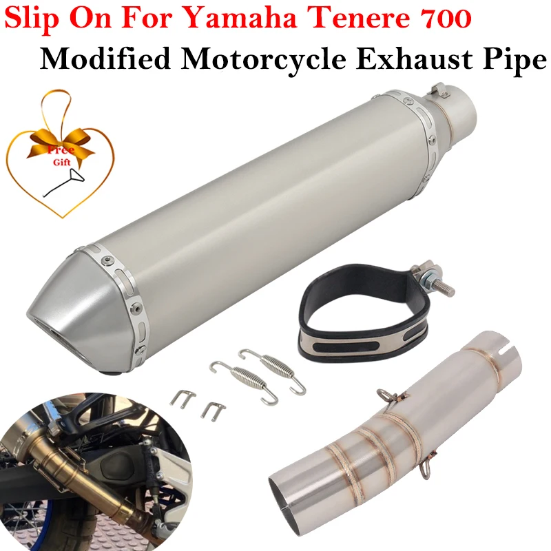 

For YAMAHA Tenere700 XTZ700 700 2019 - 2022 Motorcycle Yoshimura Exhaust Escape System Modify Middle Link Pipe Muffler DB killer