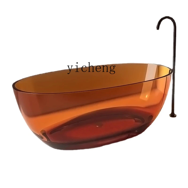 Xl Artificial Stone Resin Color Crystal Bathtub Hotel Homestay Independent Integrated Bathtub