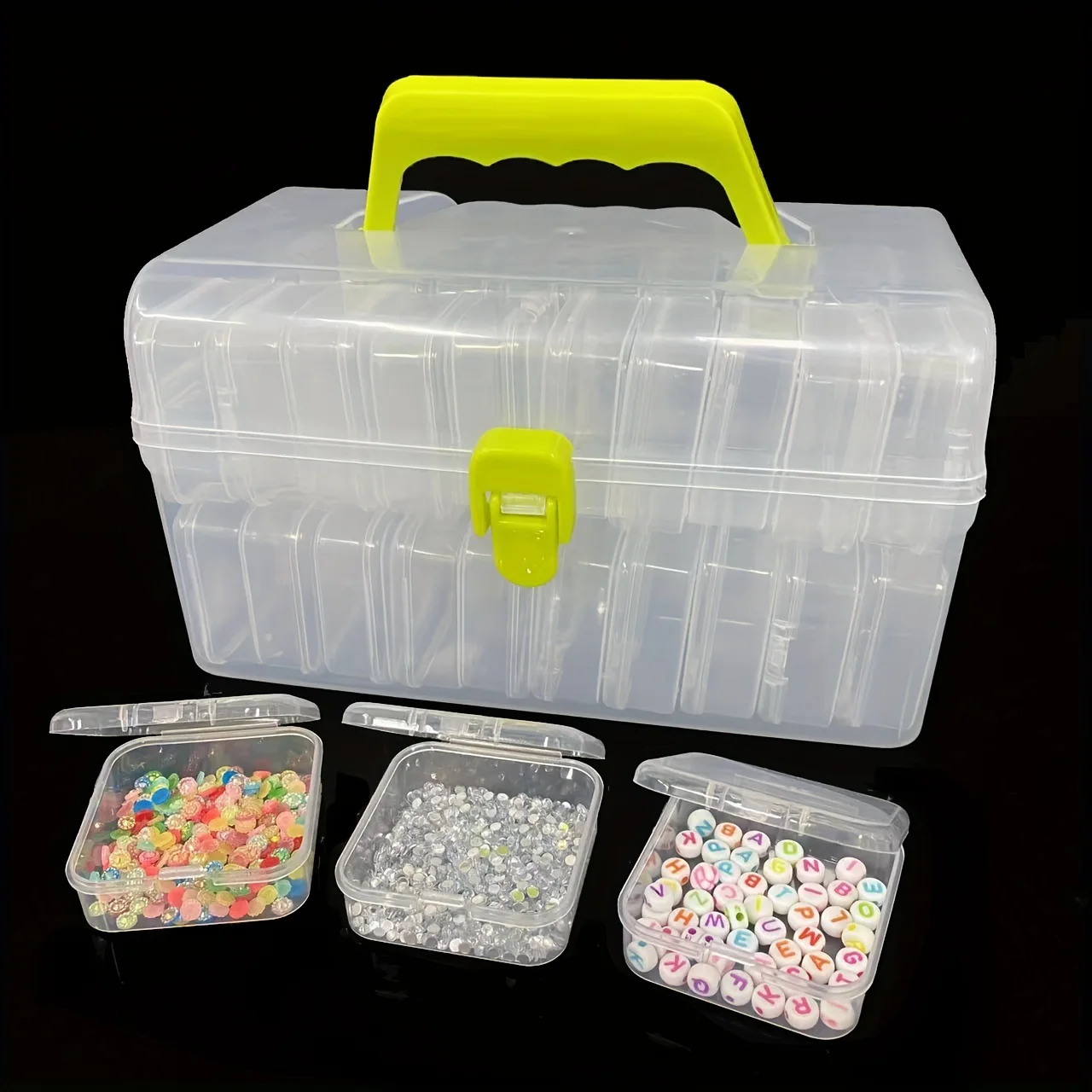 

Маленькая полипропиленовая коробка с крышкой, украшениями, разными предметами, откидной ящик, шпильки для ушей, прозрачная настольная коробка для хранения.