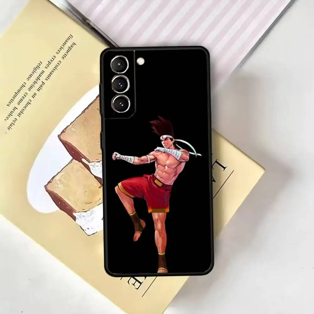 Funda de teléfono Game S-Street-F-FighterS para Samsung GalaxyA13,21s,22,31,32,52,53,71,72,73, funda negra suave