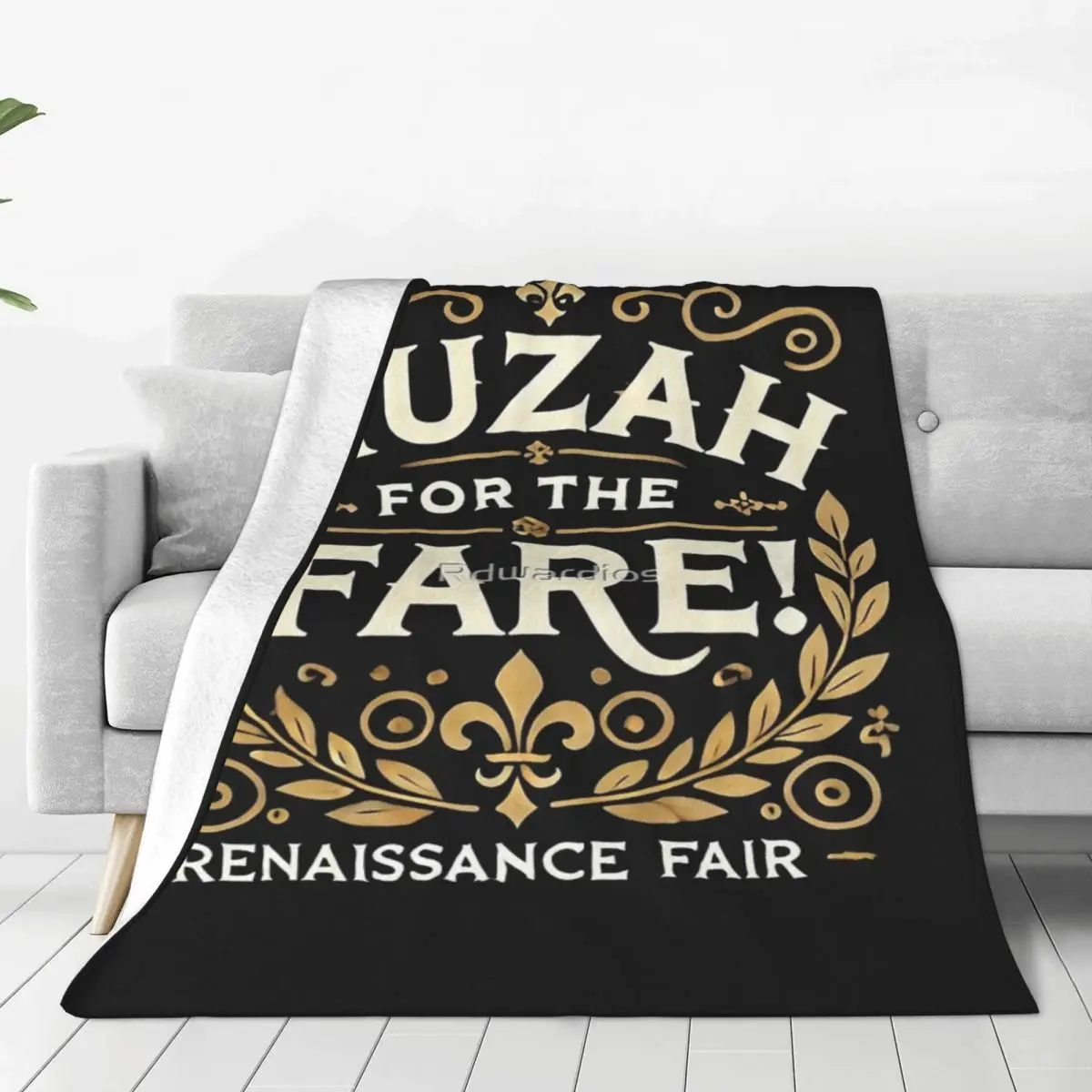 Huzah For The Fare Renaissance Fair Historical Fair Four Seasons Universal Blanket Travel Can Be Covered Halloween Gifts