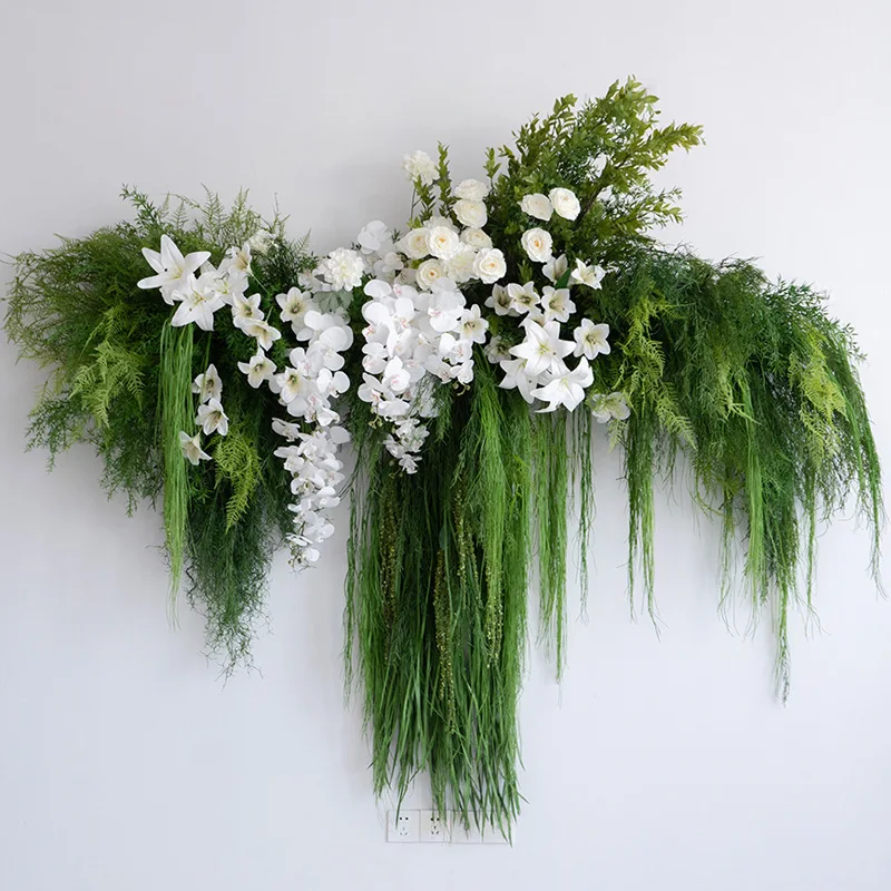 Wall decoration simulation activity ceremony background KT board storefront wall arrangement fake flower