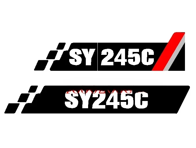 Excavator SY65 75 95 155 215 225 245 305 365C/H-10 Side Door Model Sticker