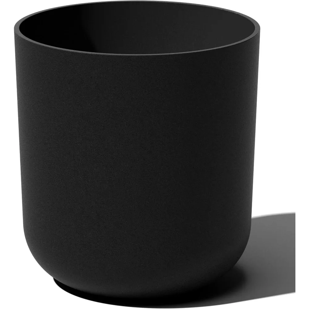 

Veradek Round Black Plastic Planter Pots for Indoor/Outdoor Garden Use, with Drainage Holes, Suitable for Small to Large Succule