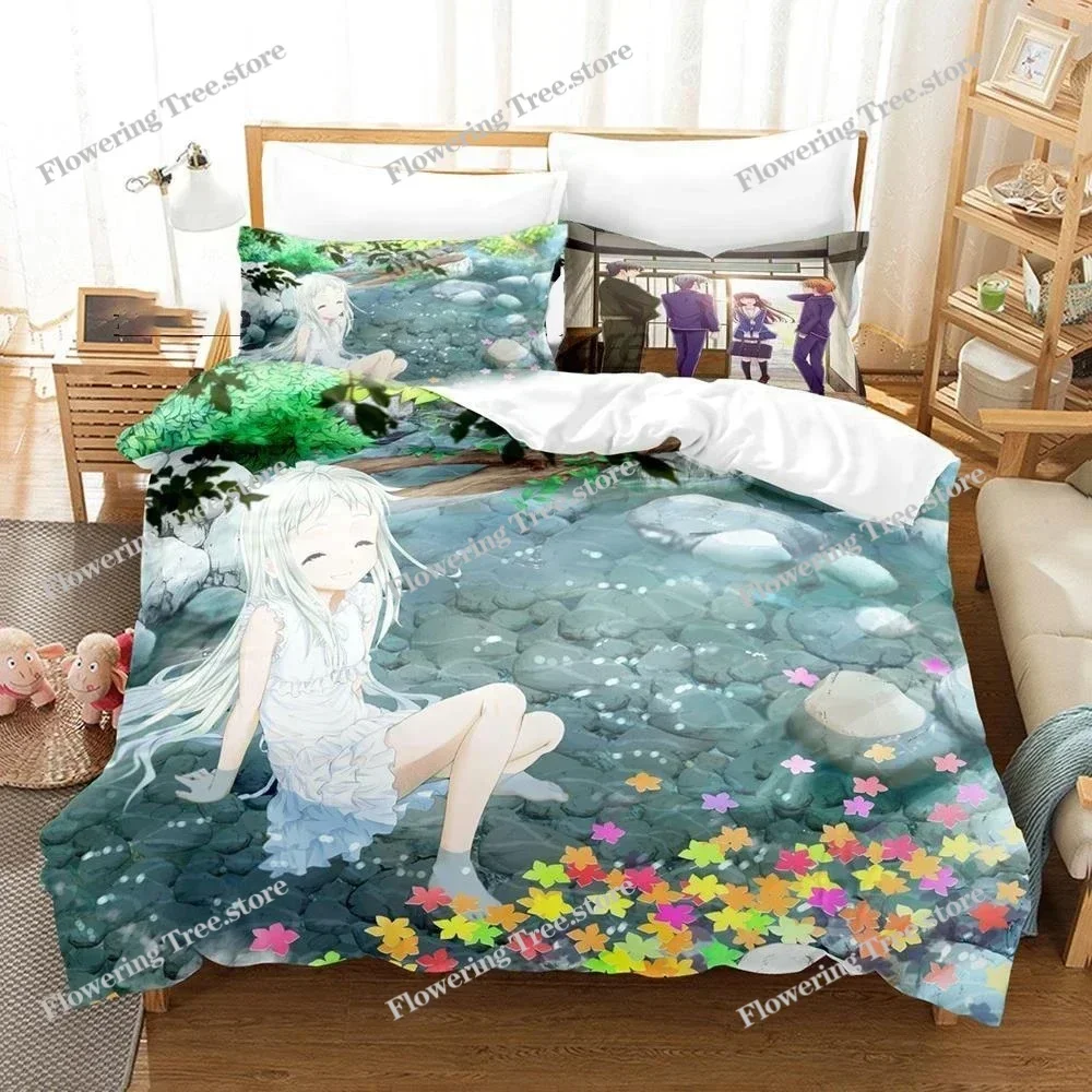 

Anime Anohana Honma Meiko Bedding Set Boys Girls Twin Queen Size Duvet Cover Pillowcase Bed Kids Adult Home Textileextile029