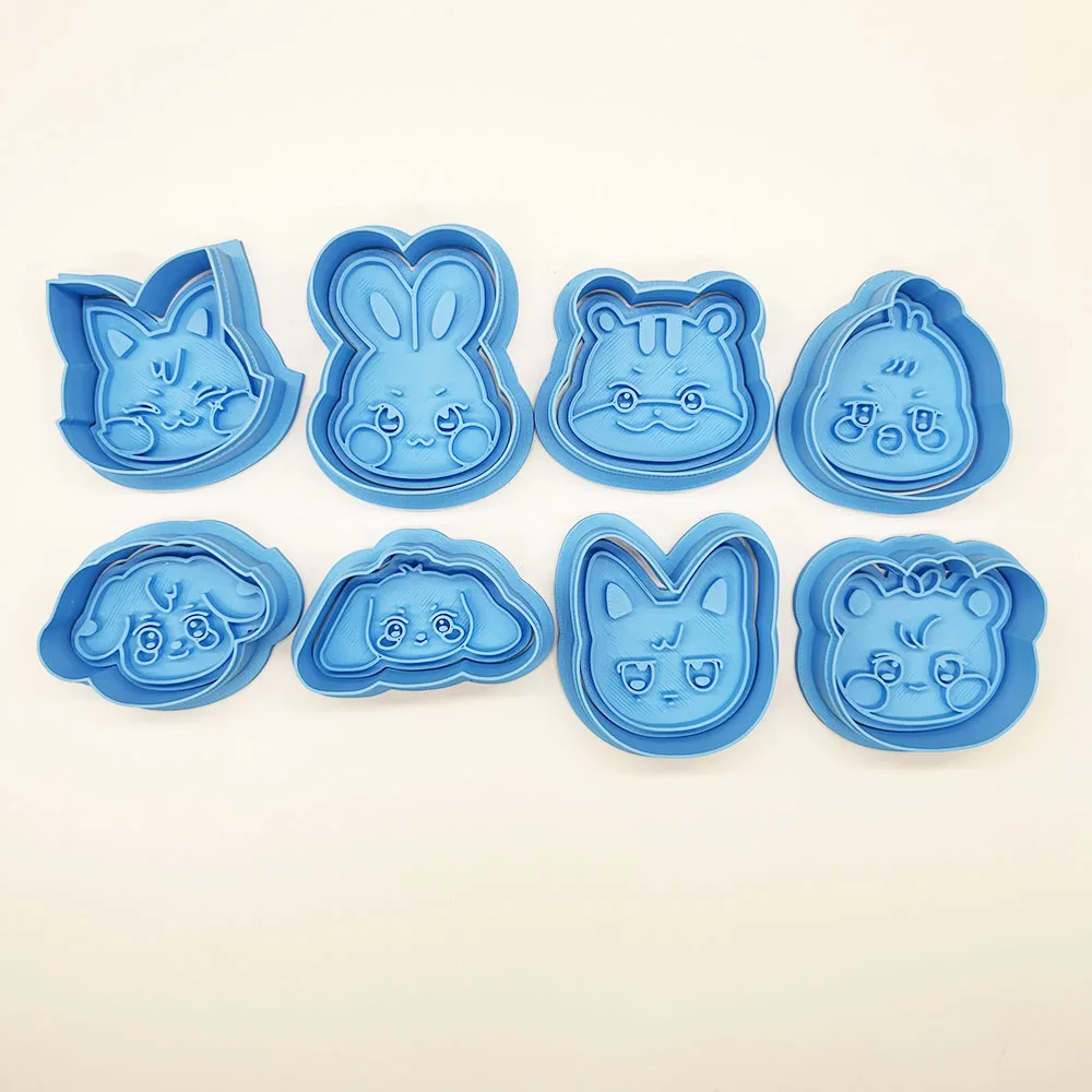 

Ateez kpop cartoon cute Cookie Cutter Biscuit Mold Aniteez JJOONGrami DDEONGbyeoli TYUdeongi HETmongi SANdeoki bbyongMING