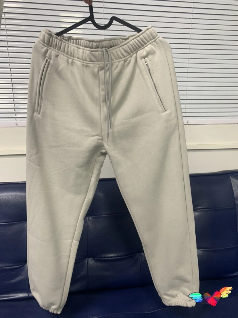 

2023Fw Fleece Season 6 Pants Men Women Thickened Solid Kanye West Sweatpants Hip Hop Drawstring Ye Trousers