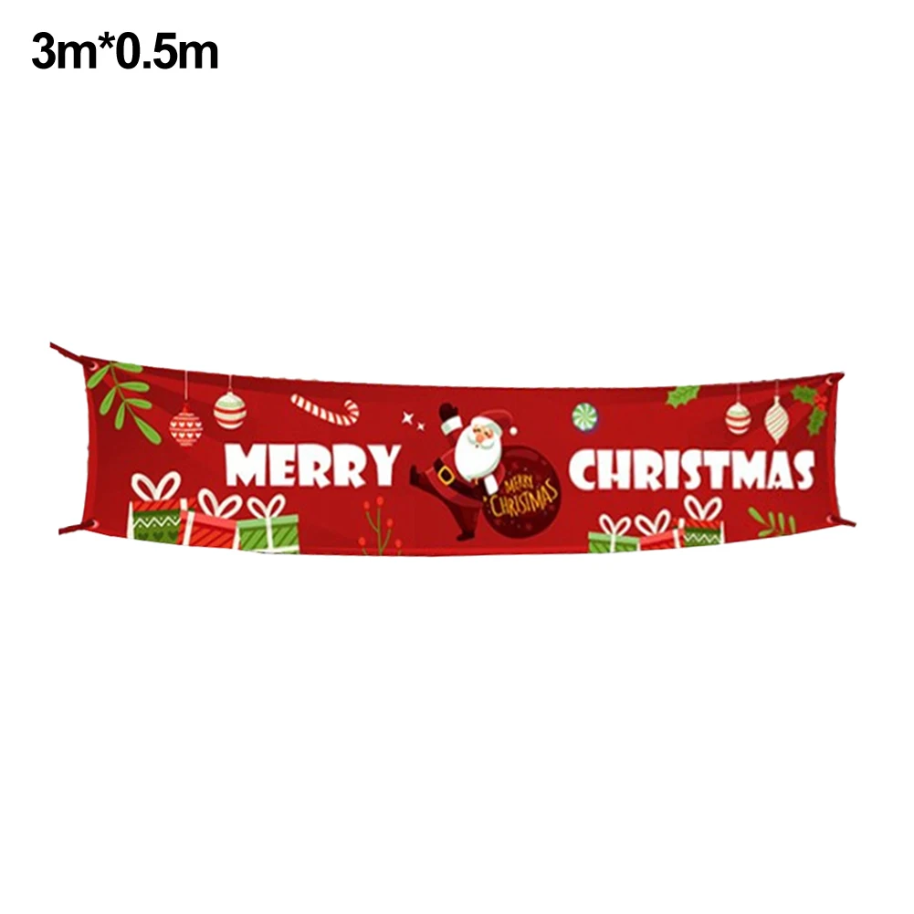 Festive Gatherings Christmas Banner 300x50cm Easy To Install Lightweight Construction Memorable Moments Photo Backdrop