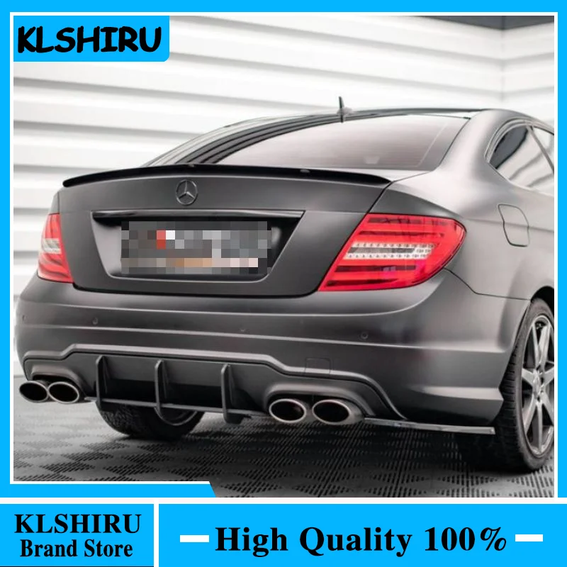 Für Mercedes Benz W204 Coupé 2-Türer C-Klasse C180K C200 2008-2014 AMG-Style Heckspoiler Flügel Auto Heckflügel Dekoration