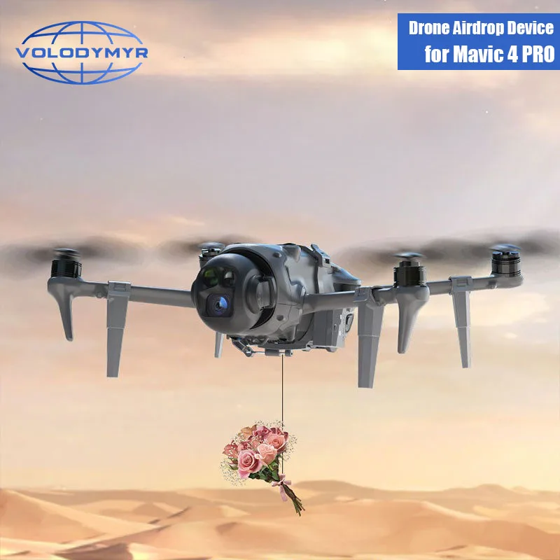 

VOLODYMYR Payload Airdrop Release Drop Device for DJI Mavic 4 Pro Drone Accessorise Delivery Fishing Bait Transport Dropper