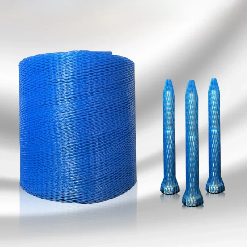 1kg Plastic Screw Thread Protective Net Roll Multi Size Shockproof Wear Resistant Mesh Sleeve High Elasticity Packing Mesh Bag
